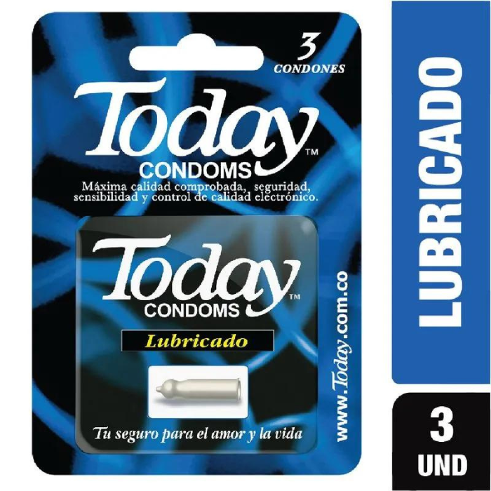 Condones Today Lubricado Blister X 3 Und